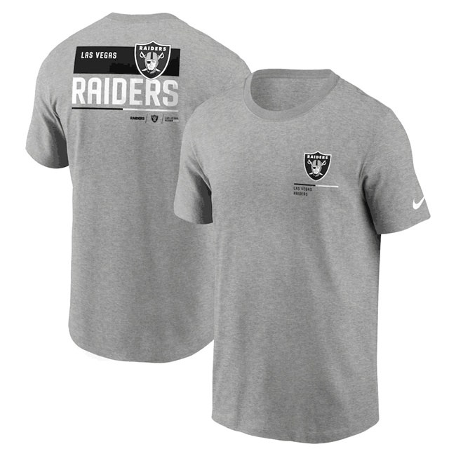 Men's Las Vegas Raiders Grey Team Incline T-Shirt